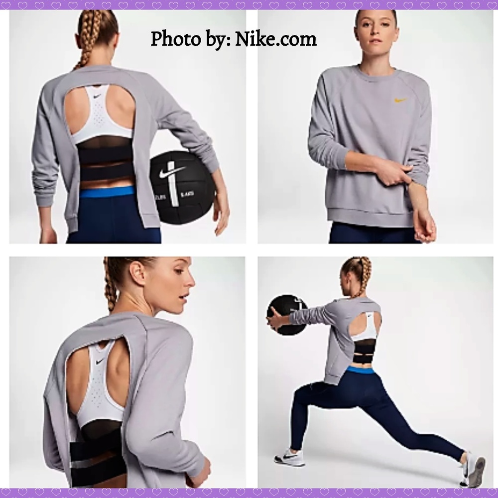 Nike Dry Long Sleeve Training Top Open Back